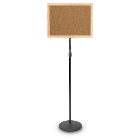 United Visual Products Corkboard, Brnz, Cork, 3 Door, 96 x 48" UV308-BRONZE-CORK